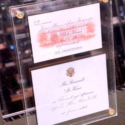 1942 mrs roosevelt groucho marx invitation to the white house