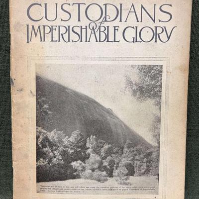 Stone mountain confederate monumental association booklet