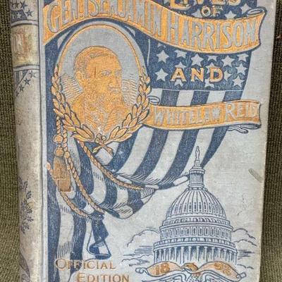 Antique book life of general benjamin harrison"