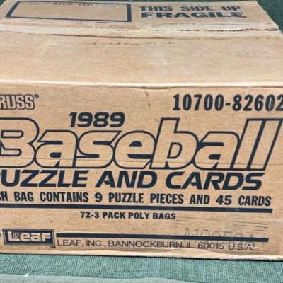 1989 donruss leaf baseball rack pack case with 72)