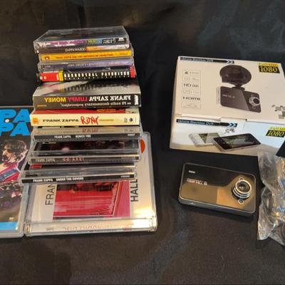 Vehicle Blackbox DVR & Frank Zappa CD Collection