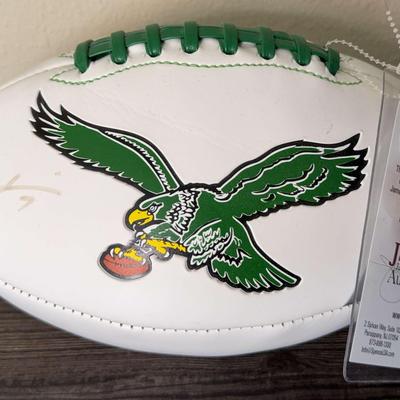 Signed NFL Philadelphia Eagles Football With COA