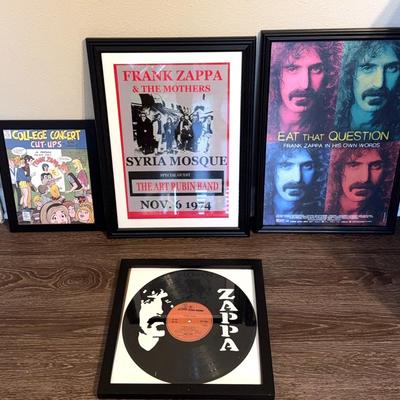 Frank Zappa Lithographs And Record Art