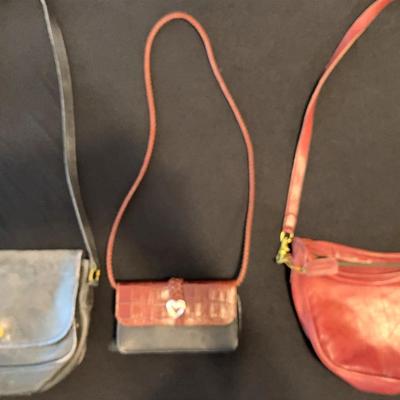2 Vintage Coach Purses And Small Heart Crossbody Purse