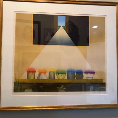 Antonio Penticov 1983 "The Studio" Lithograph