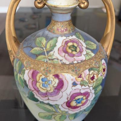 Vintage Painted Porcelain Vase
