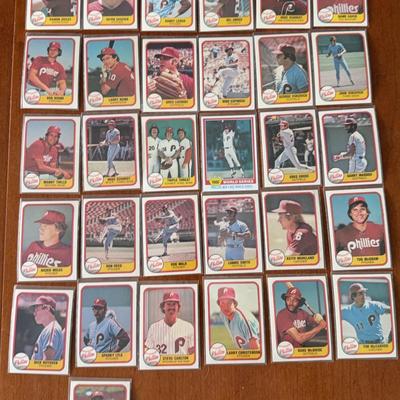 1981 Phillies Trading Cards