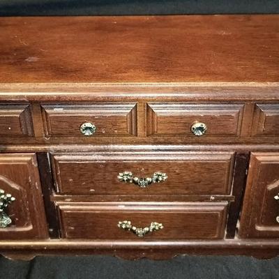 Vintage Wooden Musical Jewelry Box