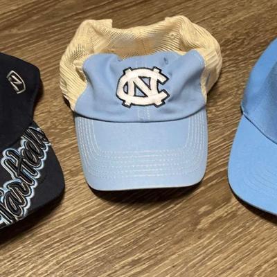 Set Of Three Tar Heels Ball Caps
