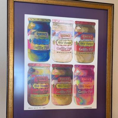 Signed “Rokeach Gefilte Fish” Limited Jewish Pop Art #19/950