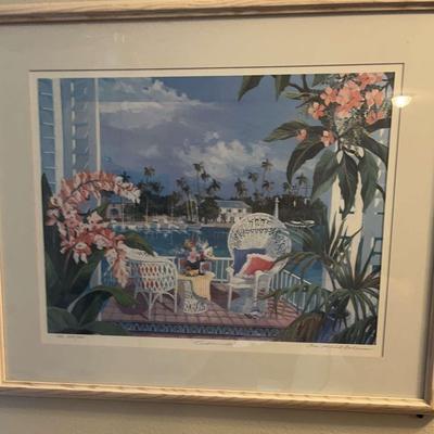 Shari Hatchett Bohlmann Limited Edition Frame Art # 224/300 Signed Tradewinds
