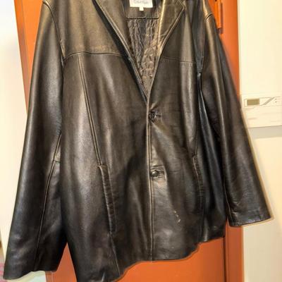 Calvin Klein Leather Coat