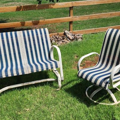 Patio Glider With Chair