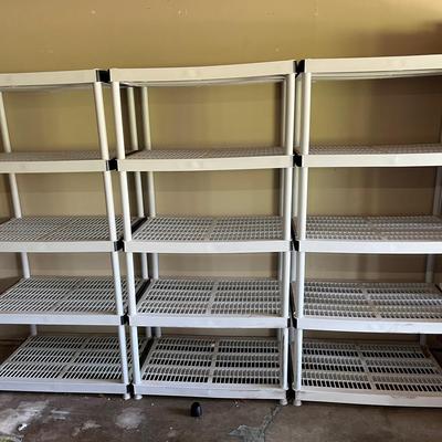 Three Plastic Shelves  