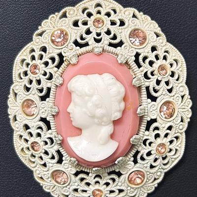 Vintage "West Germany" Pink Cameo