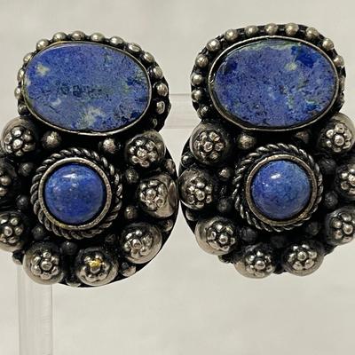 Native American Style Lapis Lazuli Earrings