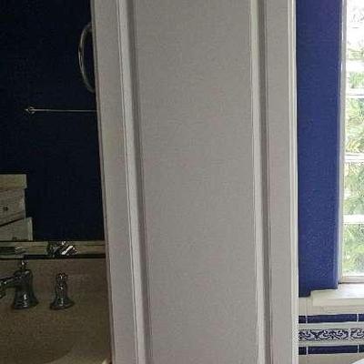 2 Door White Cabinet 