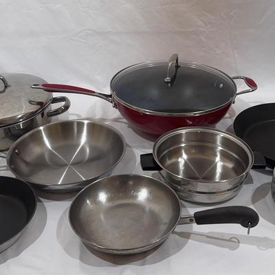 Kitchen Aid Wok And Miscellaneous Pots And Pans