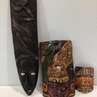Hand Carved Wooden Masks