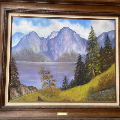 Landscape Oil Painting On Canvas J Worn