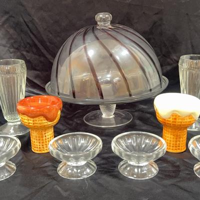 Cake Platter And Desert Cups