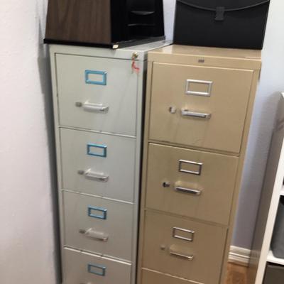 File Cabinets with Office Supplies 