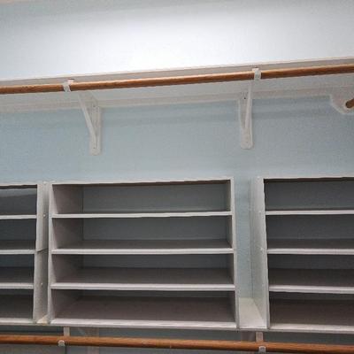 6 White Shelving 