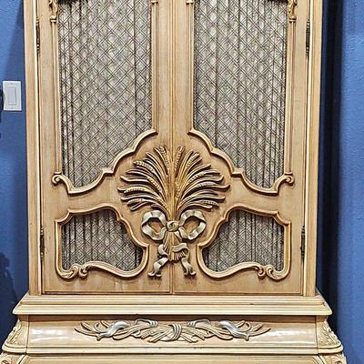 1970's Italian Provincial Armoire By Glen Traditionals INC 