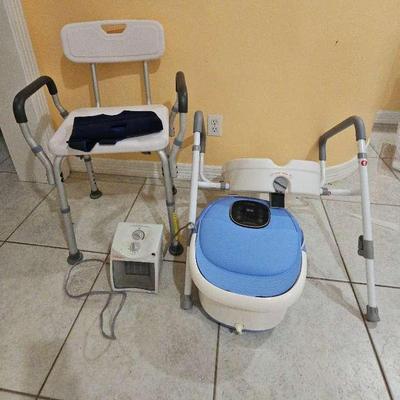 Shower And Raised Toilet Seat