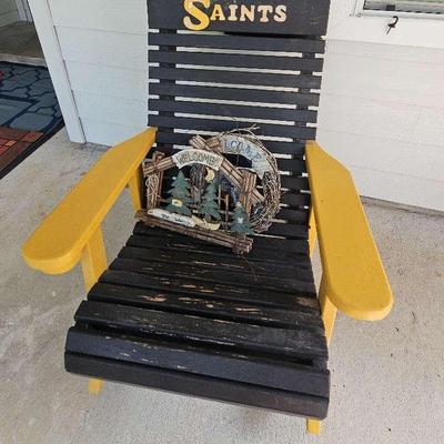 Saints Wooden Rocking Chair 