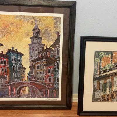 Venice At Sunset A Krasayansky Seriolithograph