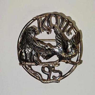 JEN8067 MOMUS 1995 PIN MONKEY & BIRD NEW ORLEANS MARDI GRAS KREWE FAVOR $89.99  AAA Vintage Warehouse 712 L And A Rd Suite B...