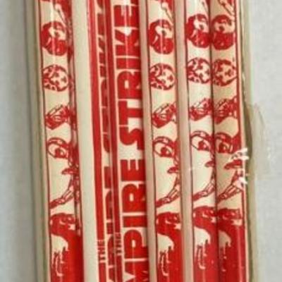 Vtg 1980 star wars empire strikes back unused pencil set aaa2339 50.00