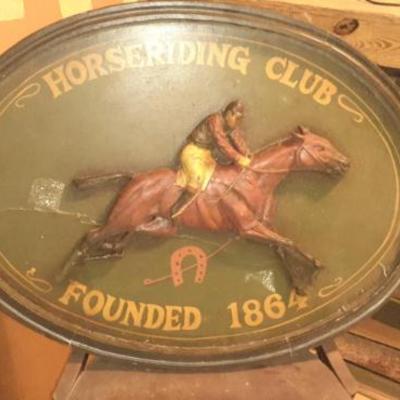 LG0008 Horse Riding Club Founded 1864 Tavern Pub Bar Sign $200.00 