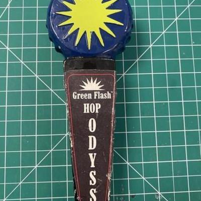 Lg5317 green flash hop odyssey beer ale ipa tap handle knob 20.00