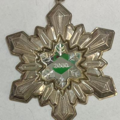 2000 Gorham Sterling Silver Millennium Snowflake Ornament AAA2485 $90.00 