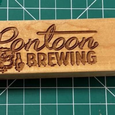 Lg5244 pontoon brewing beer ale ipa lager tap handle knob 20.00