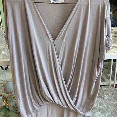 Vtg 80's Draped Faux Wrap Grey Double Zero Mystical Medium Ladies Top AAA2596 $24.99 AAA Vintage Shop 9017 Airline HWY New Orleans...