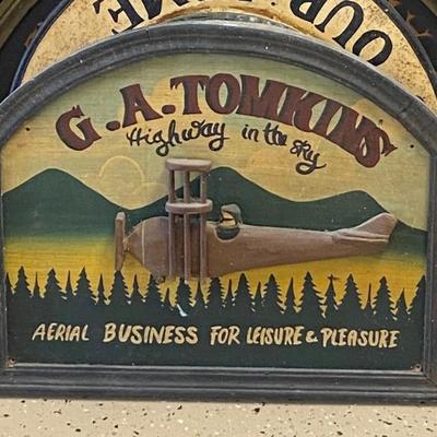 LG5204 G. A. Tomkins “Highway in the Sky” Framed 3D Effect Wood Pub Sign $45.00