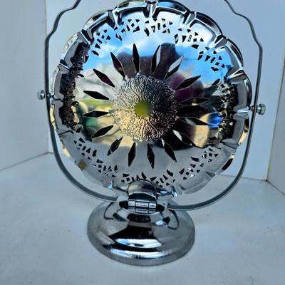 Vintage three tiered silver plated folding serving tray jen8098