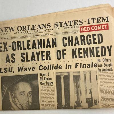 November 23, 1963 New Orleans States-Item Newspaper Complete AAA2542 $124.99