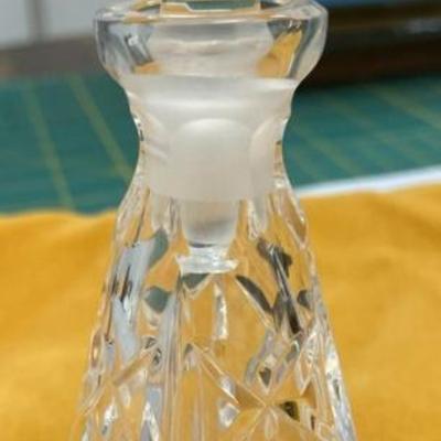 Vtg  Vanity  Waterford Crystal Lismore Perfume Bottle with Dauber 5  AAA2374 $65.00 