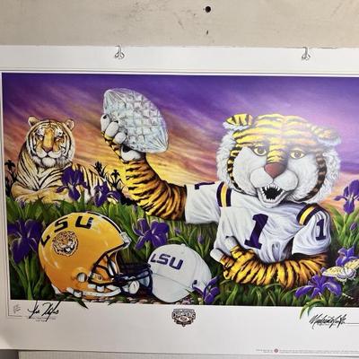 “Wild Thing” LSU 2007 National Champions Signed Les Miles & Michael Hunt BR2417 $125.99  - AAA Vintage 9017 Airline HWY New Orleans,...