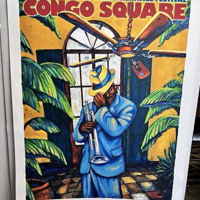JAZZ HERITAGE FESTIVAL 2008 CONGO SQUARE DOUBLE Signed And Numbered BR2402 $349.99  AAA Vintage Shop 9017 Airline HWY New Orleans LA...