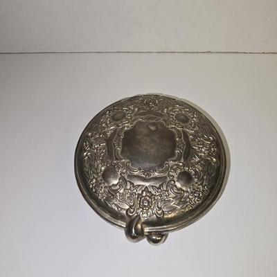 Vintage 1990 Krewe of Eros Silver Plated Compact Mardi Gras Favor JEN8046 $89.99