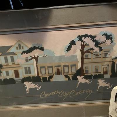 Framed 1983 crescent city classic poster lg6016 50