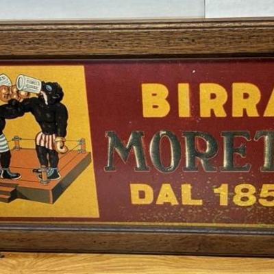 LG5289 Birra Moretti Dal 1859 Framed Tavern Pub Bar Sign $28.00