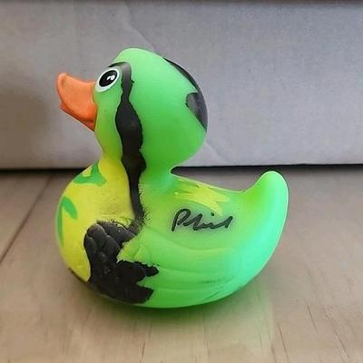 fa9349 3Inch Camouflage Rubber Duck Autographed by Phil Robertson of Duck Dynasty $99.99