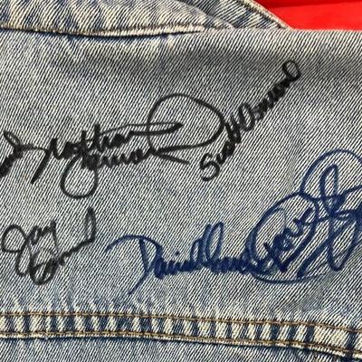 The osmonds autographed denim vest size m aaa2334 70.00