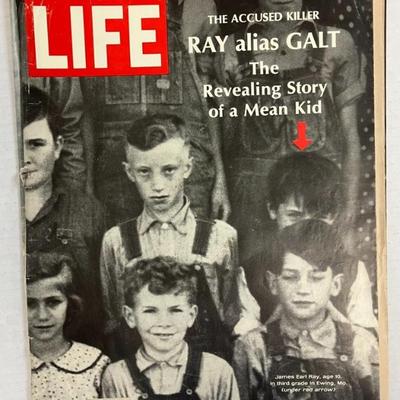 Life Magazine May 3, 1968 The Accused Killer RAY Alias GAL AAA2574 $74.99